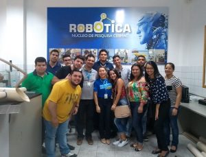 Núcleo de Práticas do curso de Administração visita o Núcleo de Robótica em Maceió